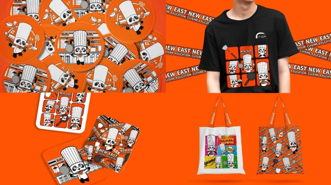 新东方烹饪品牌IP形象 | 熊猫厨师长来啦!